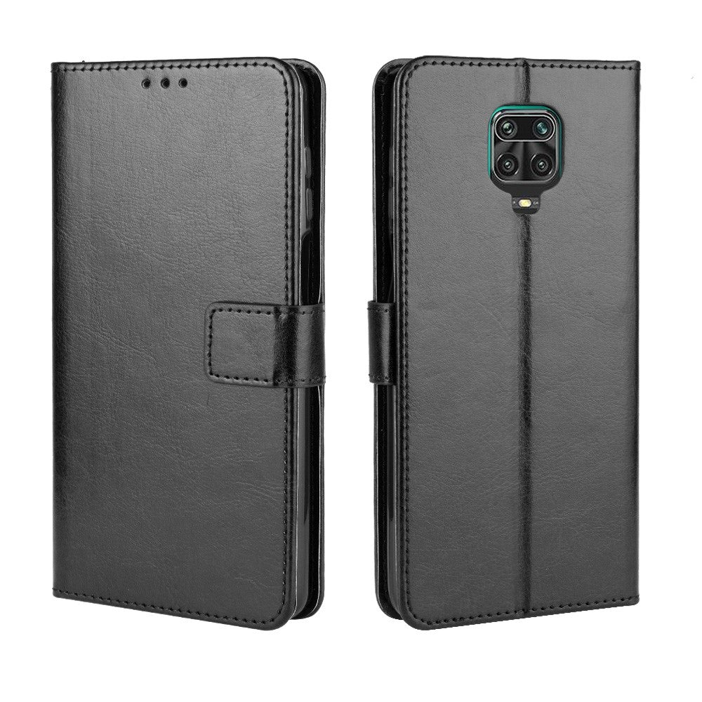 Crazy Horse Surface Leather Phone Case for Xiaomi Redmi Note 9S/Redmi Note 9 Pro/Redmi Note 9 Pro Max