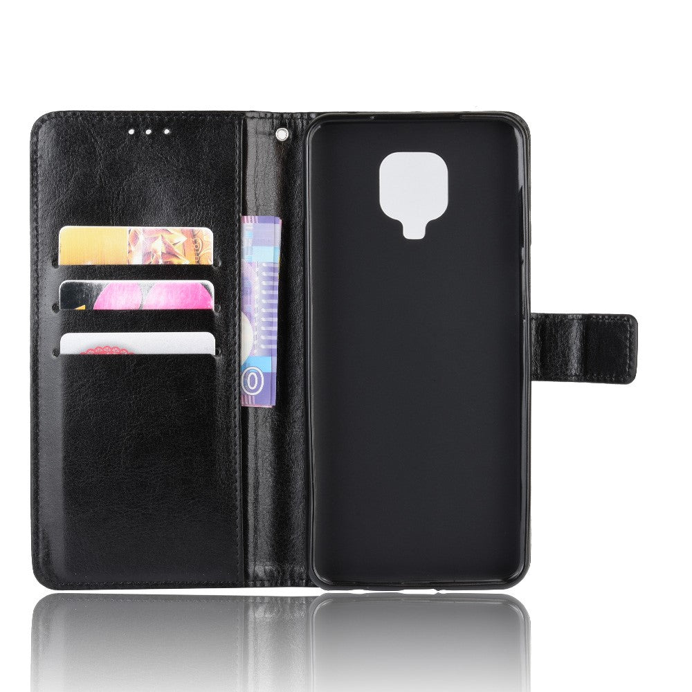Crazy Horse Surface Leather Phone Case for Xiaomi Redmi Note 9S/Redmi Note 9 Pro/Redmi Note 9 Pro Max