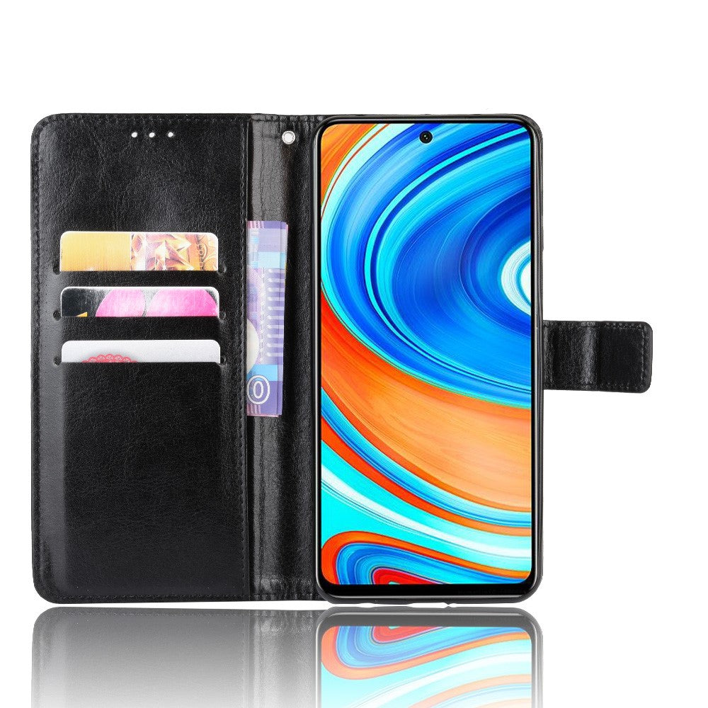 Crazy Horse Surface Leather Phone Case for Xiaomi Redmi Note 9S/Redmi Note 9 Pro/Redmi Note 9 Pro Max