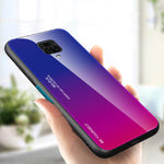 Gradient Color Tempered Glass + PC + TPU Hybrid Protection Cover for Xiaomi Redmi Note 9S/ Note 9 Pro/ Note 9 Pro Max/ Poco M2 Pro