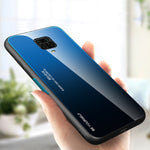 Gradient Color Tempered Glass + PC + TPU Hybrid Protection Cover for Xiaomi Redmi Note 9S/ Note 9 Pro/ Note 9 Pro Max/ Poco M2 Pro