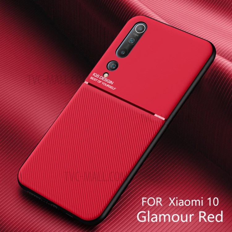 Minimalist Business Style Leather Coated TPU Phone Case Cover for Xiaomi Mi 10