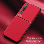 Minimalist Business Style Leather Coated TPU Phone Case Cover for Xiaomi Mi 10