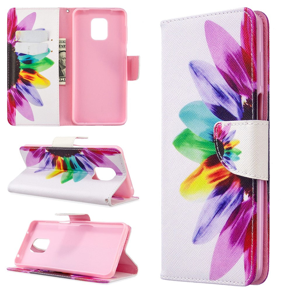 Pattern Printing Leather Wallet Protective Case for Xiaomi Redmi Note 9 Pro Max/Note 9 Pro/Note 9S