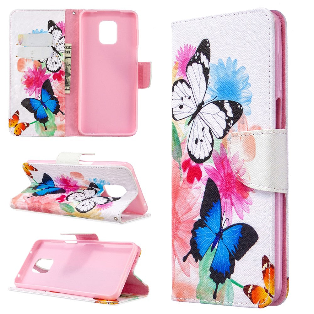 Pattern Printing Leather Wallet Protective Case for Xiaomi Redmi Note 9 Pro Max/Note 9 Pro/Note 9S