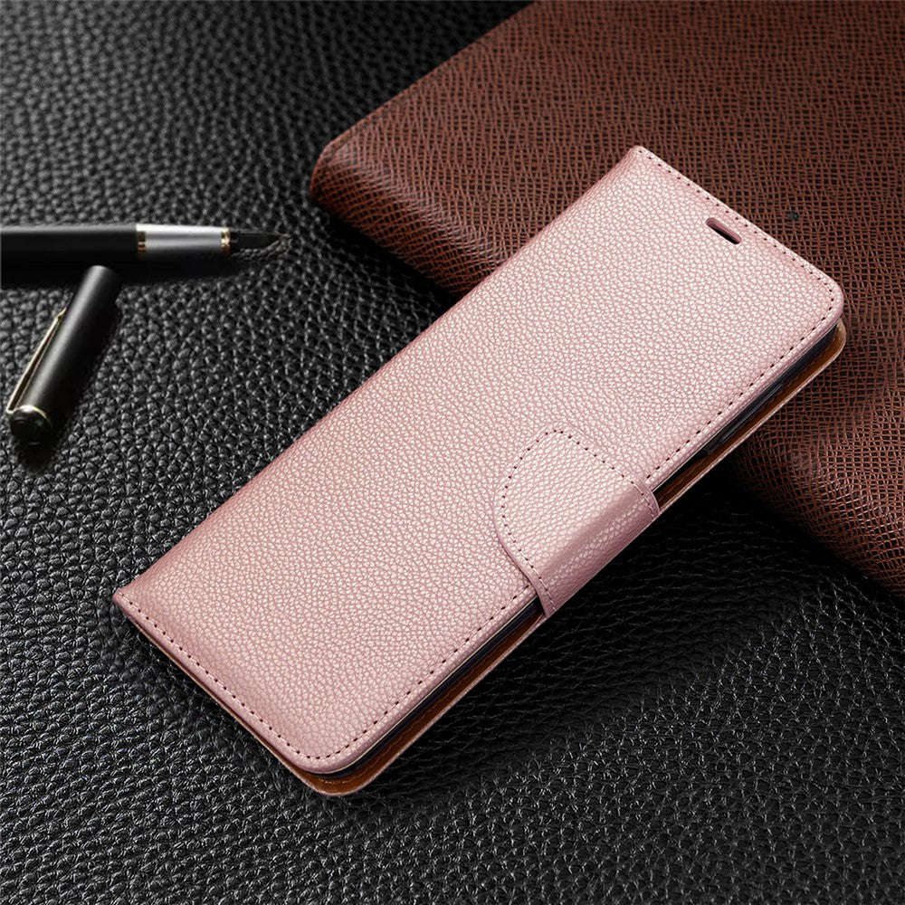 Litchi Skin Wallet Leather Stand Case for Xiaomi Redmi Note 9 Pro Max/Redmi Note 9S/Redmi Note 9 Pro
