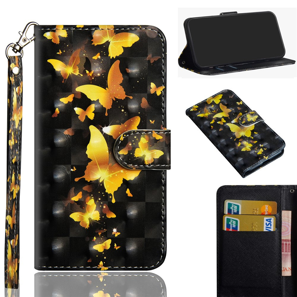 Light Spot Decor Patterned Leather Wallet Case for Xiaomi Poco M2 Pro/Redmi Note 9 Pro/Note 9 Pro Max/Note 9s