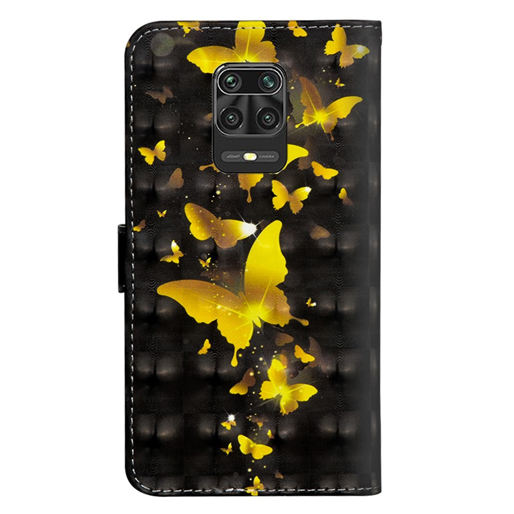 Light Spot Decor Patterned Leather Wallet Case for Xiaomi Poco M2 Pro/Redmi Note 9 Pro/Note 9 Pro Max/Note 9s