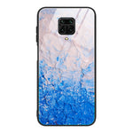 Marble Texture Tempered Glass Back + TPU Combo Phone Cover for Xiaomi Redmi Note 9S/Note 9 Pro Max