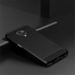 MOFI Carbon Fiber Texture Brushed TPU Shell Case for Xiaomi Redmi Note 9S/Note 9 Pro