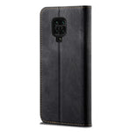 Jeans Cloth Leather Wallet Cell Phone Cover for Xiaomi Redmi Note 9 Pro/9 Pro Max/9S