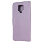 Imprint Butterfly Flowers Leather Wallet Phone Case for Xiaomi Redmi Note 9 Pro