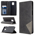Geometric Pattern Auto-Absorbed Leather Shell Case for Xiaomi Redmi Note 9 Pro / Note 9 Pro Max / Note 9S
