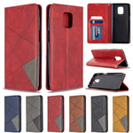 Geometric Pattern Auto-Absorbed Leather Shell Case for Xiaomi Redmi Note 9 Pro / Note 9 Pro Max / Note 9S