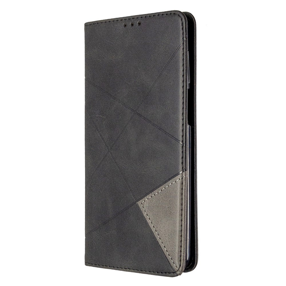 Geometric Pattern Auto-Absorbed Leather Shell Case for Xiaomi Redmi Note 9 Pro / Note 9 Pro Max / Note 9S