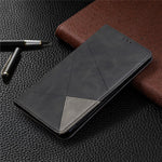 Geometric Pattern Auto-Absorbed Leather Shell Case for Xiaomi Redmi Note 9 Pro / Note 9 Pro Max / Note 9S