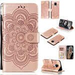 Imprint Mandala Flower Leather Phone Cover for Xiaomi Redmi Note 9 Pro/Note 9 Pro Max/Note 9S