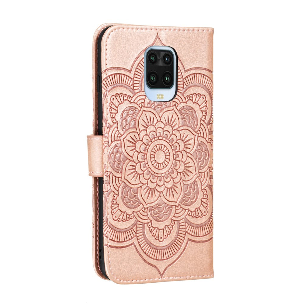 Imprint Mandala Flower Leather Phone Cover for Xiaomi Redmi Note 9 Pro/Note 9 Pro Max/Note 9S