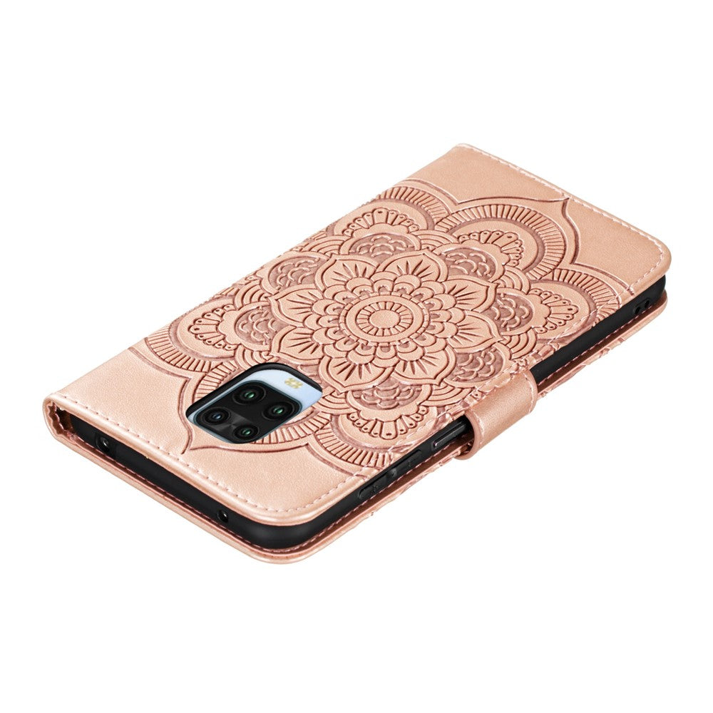 Imprint Mandala Flower Leather Phone Cover for Xiaomi Redmi Note 9 Pro/Note 9 Pro Max/Note 9S
