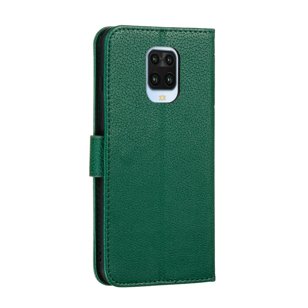 Imprint Feather Pattern Litchi Skin Leather Wallet Case for Xiaomi Redmi Note 9S / Note 9 Pro Max / Note 9 Pro