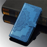 Embossed Mandala Flower Leather Case with Wallet Stand for Xiaomi Redmi Note 9 Pro / Note 9 Pro Max / Note 9S