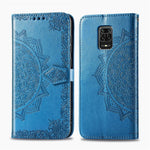 Embossed Mandala Flower Leather Case with Wallet Stand for Xiaomi Redmi Note 9 Pro / Note 9 Pro Max / Note 9S
