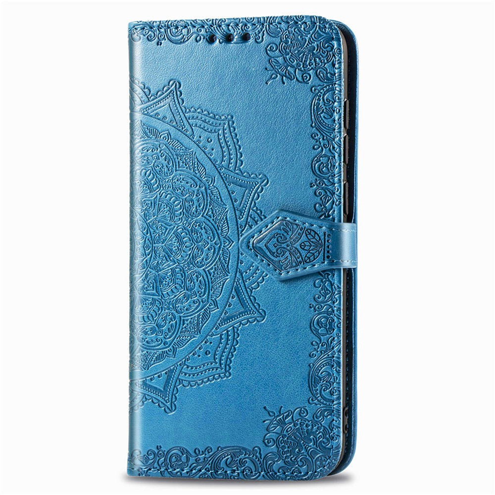 Embossed Mandala Flower Leather Case with Wallet Stand for Xiaomi Redmi Note 9 Pro / Note 9 Pro Max / Note 9S