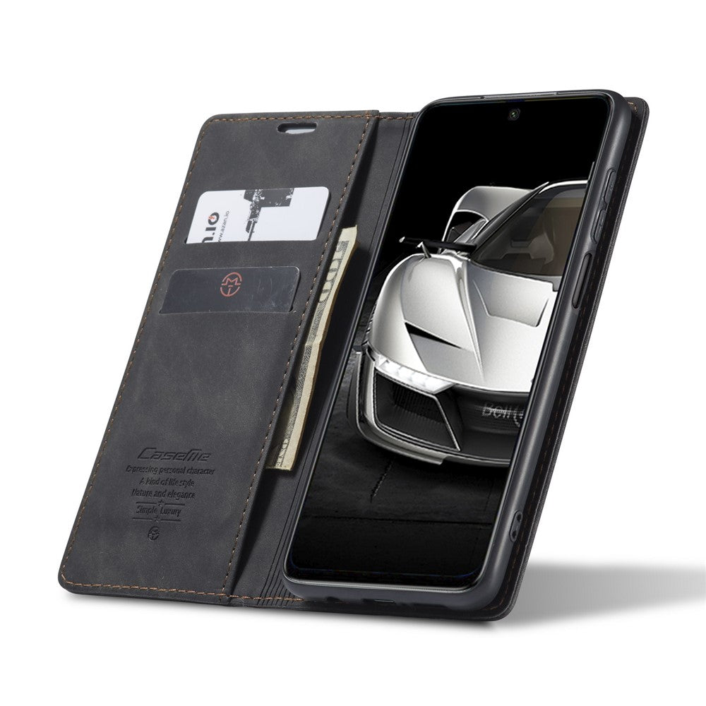 CASEME 013 Series Auto-absorbed Leather Wallet Case for Xiaomi Redmi Note 9 Pro/Note 9 Pro Max/Note 9S