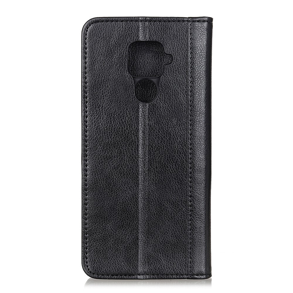 Litchi Grain Split Leather Auto-absorbed Protector Cover for Xiaomi Redmi Note 9 / Redmi 10X 4G