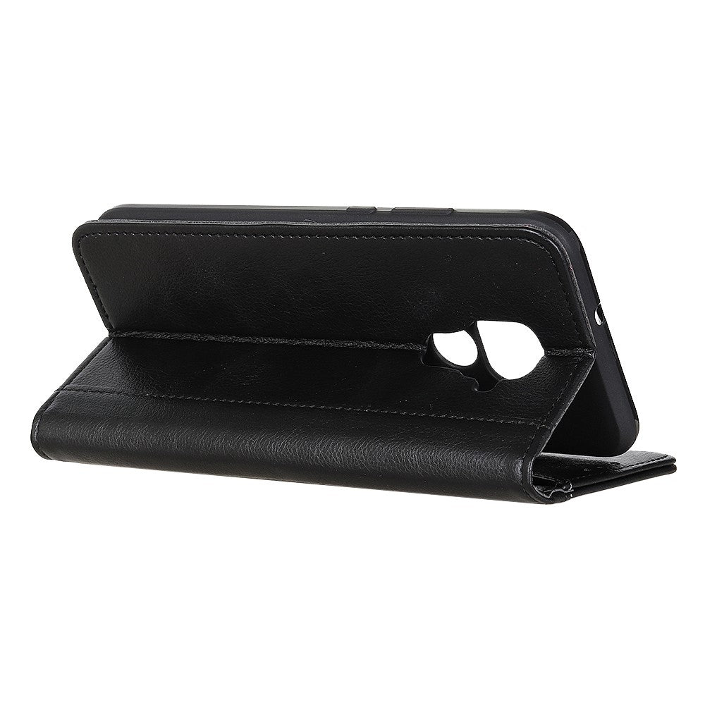Litchi Grain Split Leather Auto-absorbed Protector Cover for Xiaomi Redmi Note 9 / Redmi 10X 4G
