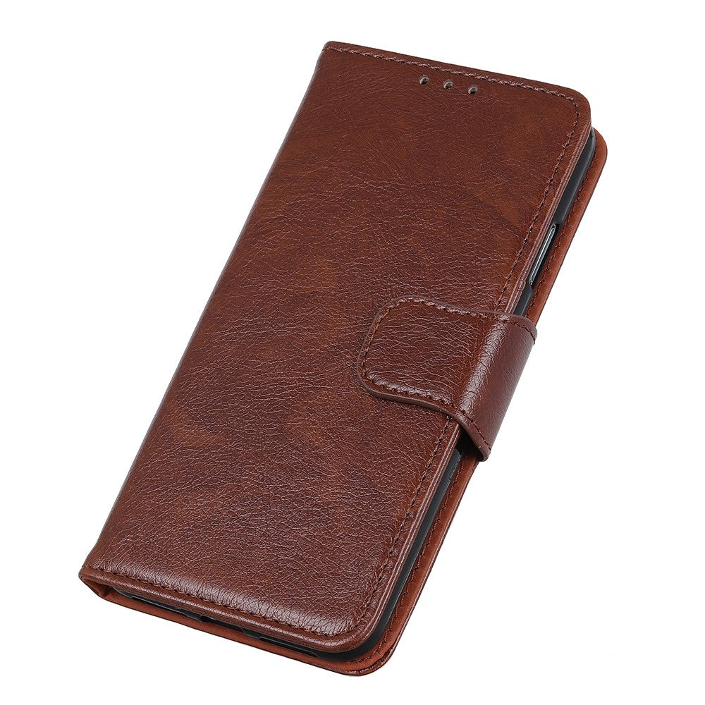 Nappa Skin Split Leather Wallet Shell for Xiaomi Redmi Note 9/Redmi 10X 4G