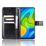 Crazy Horse PU Leather Shell with Wallet Stand for Xiaomi Redmi Note 9/Redmi 10X 4G