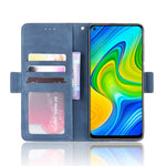 Multiple Card Slots Leather Unique Shell for Xiaomi Redmi Note 9/Redmi 10X 4G