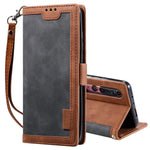 Vintage Splicing Style Wallet Stand Leather Unique Cover for Xiaomi Mi 10