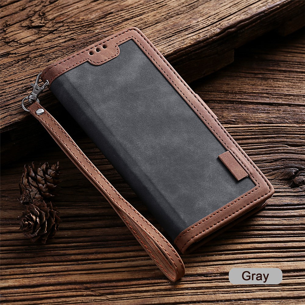 Vintage Splicing Style Wallet Stand Leather Unique Cover for Xiaomi Mi 10