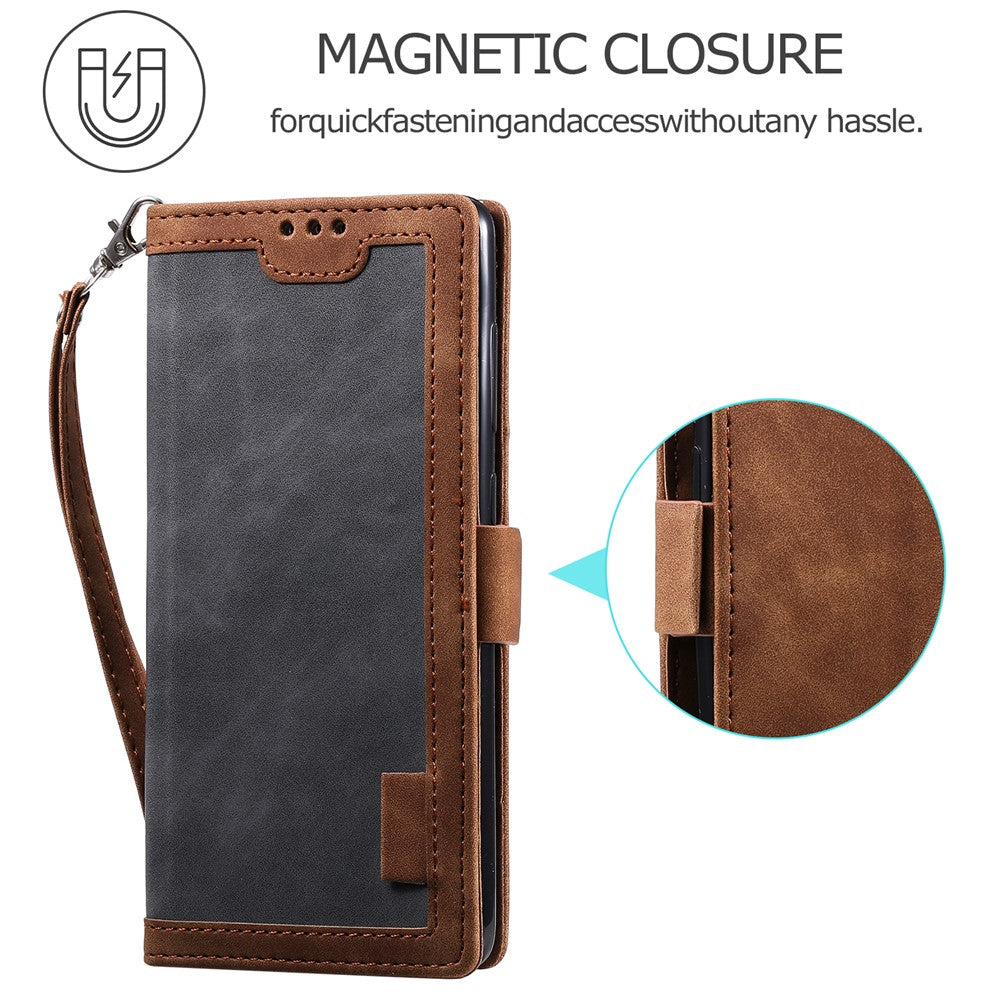 Vintage Splicing Style Wallet Stand Leather Unique Cover for Xiaomi Mi 10