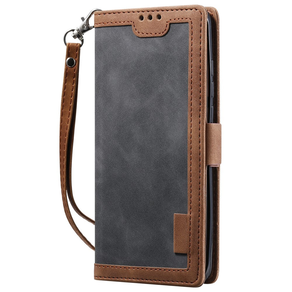 Vintage Splicing Style Wallet Stand Leather Unique Cover for Xiaomi Mi 10
