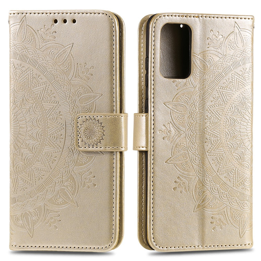Imprint Flower Leather Shell for Xiaomi Mi 10 Lite 5G