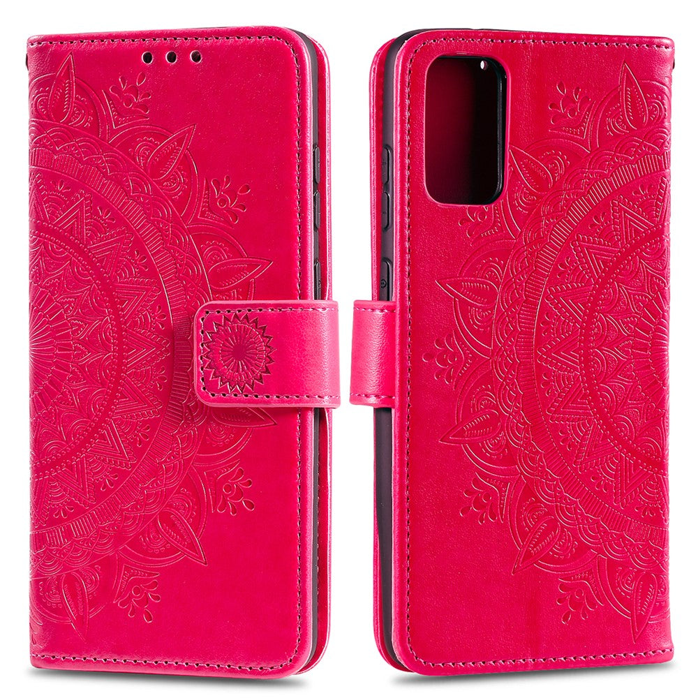 Imprint Flower Leather Shell for Xiaomi Mi 10 Lite 5G