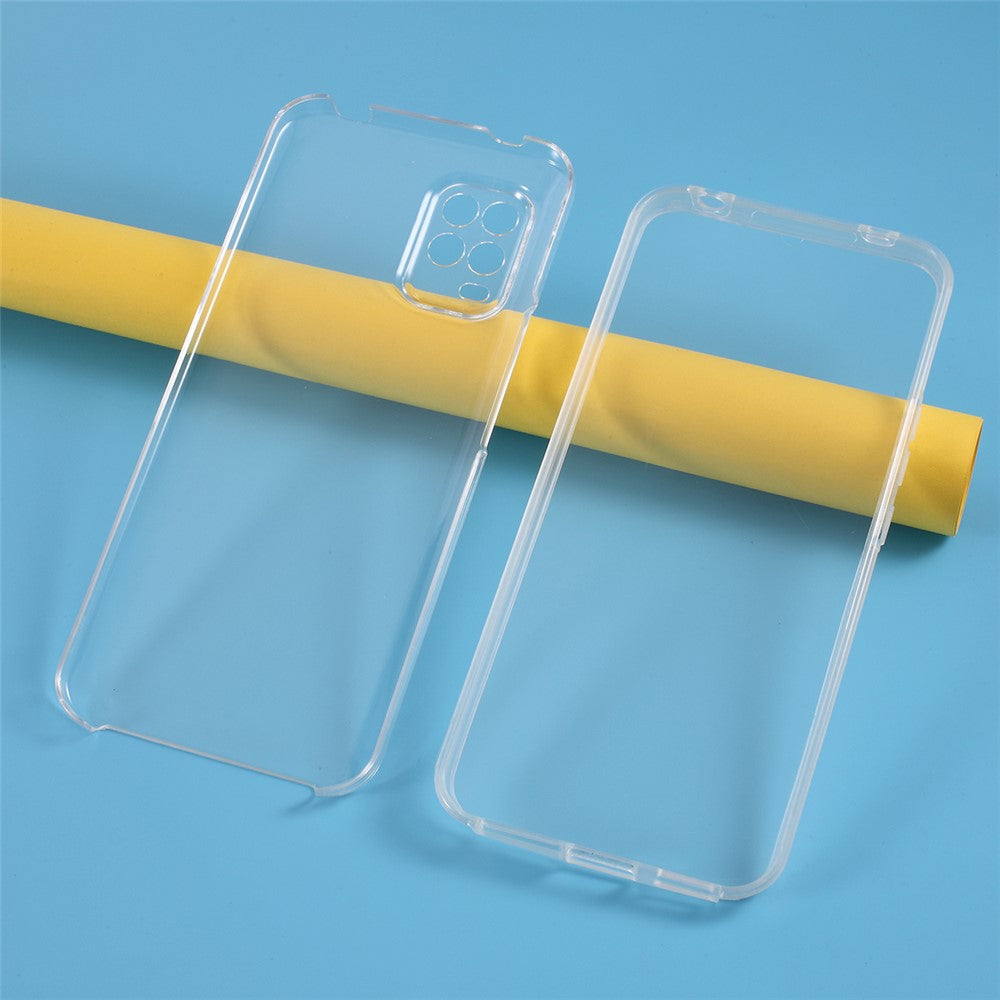 Detachable 2-in-1 Clear Hybrid Phone Shell (PET+TPU+Acrylic) for Xiaomi Mi 10 Lite 5G