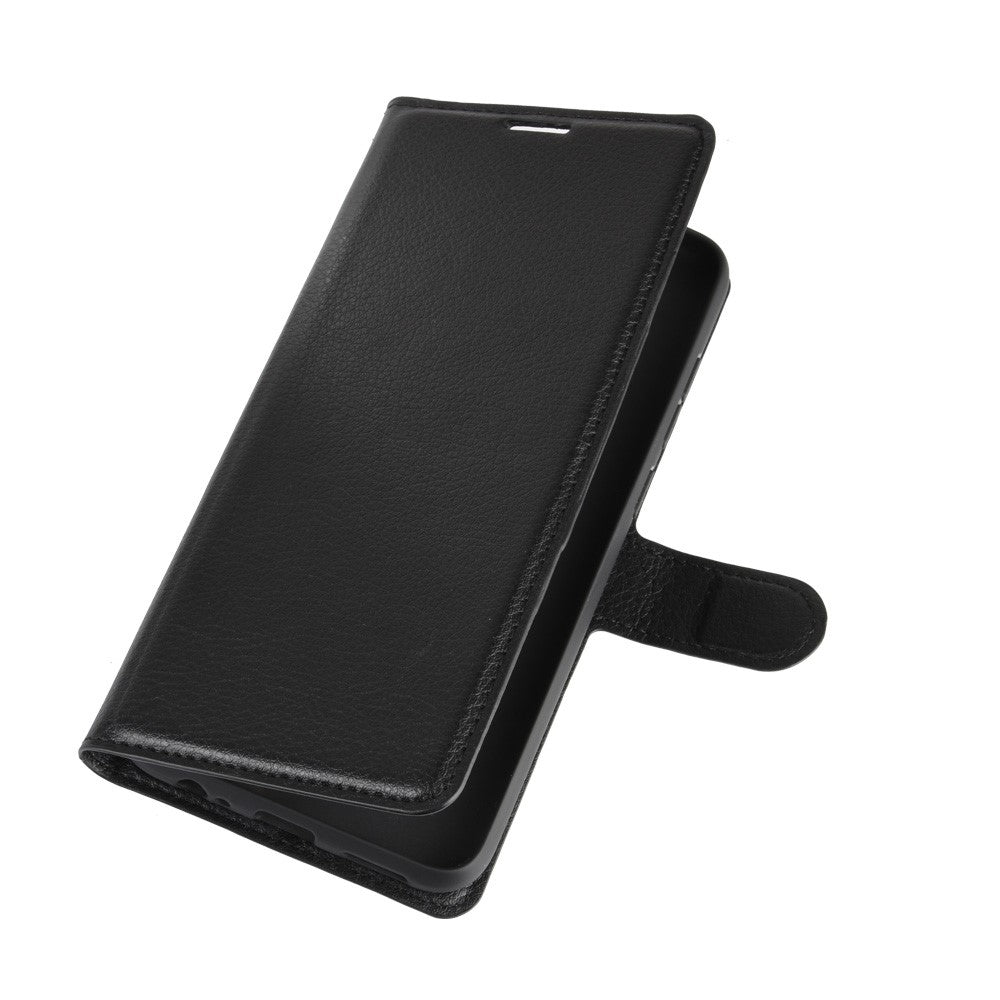 Litchi Skin Magnetic Leather Case for Xiaomi Redmi Note 9 / Redmi 10X 4G Wallet Stand Design Phone Case