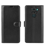 Litchi Skin Magnetic Leather Case for Xiaomi Redmi Note 9 / Redmi 10X 4G Wallet Stand Design Phone Case