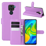 Litchi Skin Magnetic Leather Case for Xiaomi Redmi Note 9 / Redmi 10X 4G Wallet Stand Design Phone Case