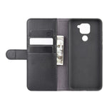 Genuine Split Leather Wallet Stand Mobile Cover for Xiaomi Redmi Note 9