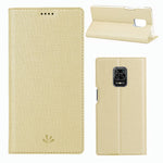 VILI DMX Cross Texture Leather Flip Cover for Xiaomi Redmi Note 9S/Note 9 Pro/Note 9 Pro Max