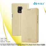 VILI DMX Cross Texture Leather Flip Cover for Xiaomi Redmi Note 9S/Note 9 Pro/Note 9 Pro Max