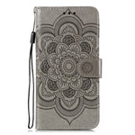 Imprint Mandala Flower Leather Shell for Xiaomi Mi 10 Lite 5G