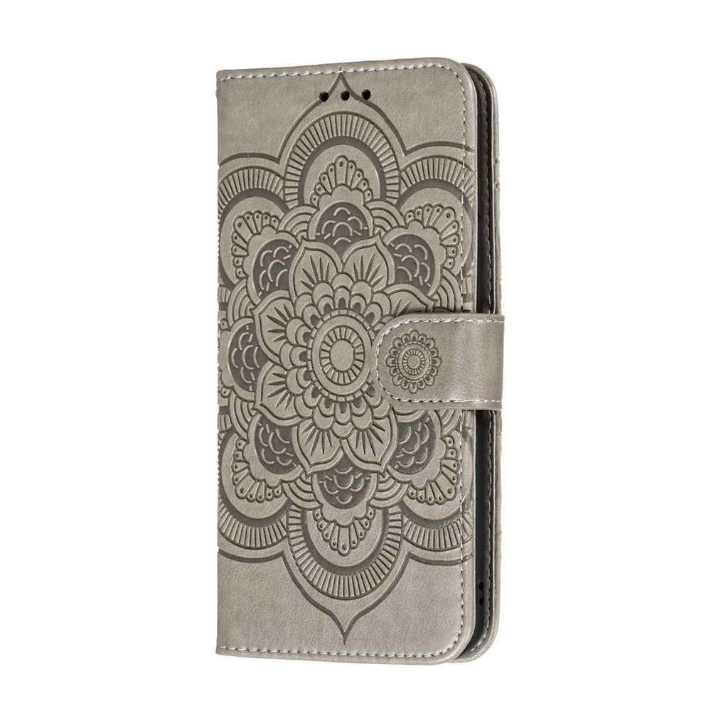 Imprint Mandala Flower Leather Shell for Xiaomi Mi 10 Lite 5G