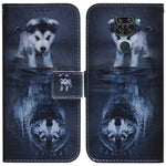 Pattern Printing PU Leather Wallet Case for Xiaomi Redmi Note 9 / Redmi 10X 4G