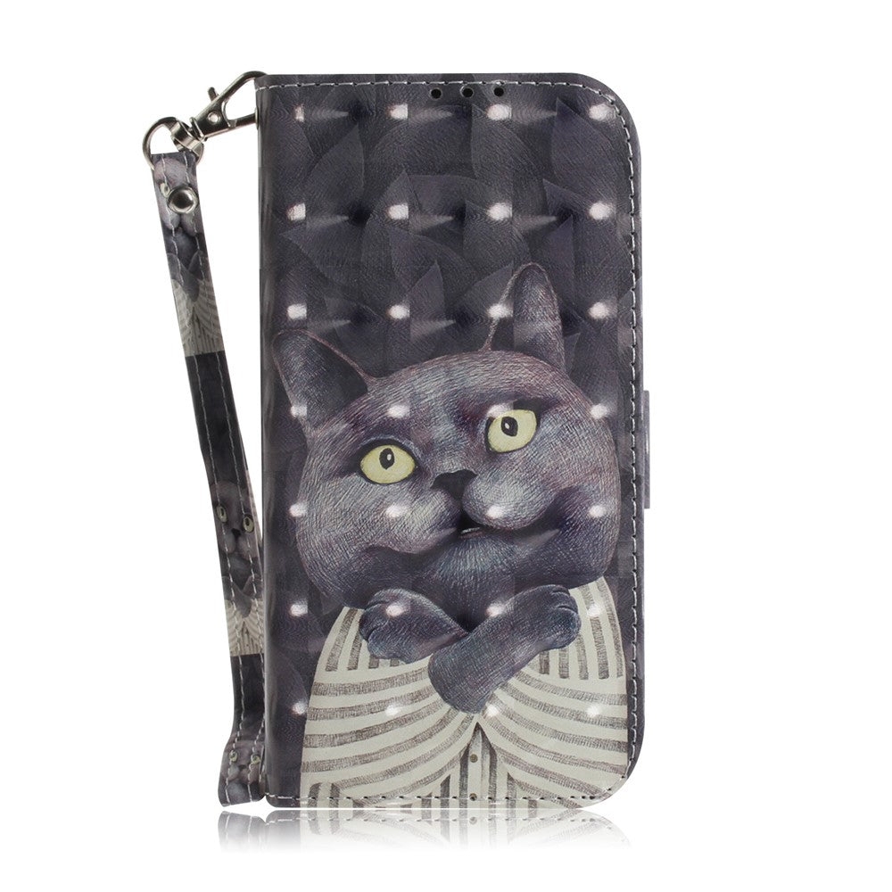 Light Spot Decor Wallet Stand Leather Cover Pattern Printing Case for Xiaomi Redmi Note 9/10X 4G